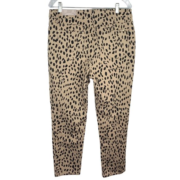 Chico's So Slimming Cheetah-Print Girlfriend Ankle Jeans Size 12 (2) NEW - Picture 4 of 10